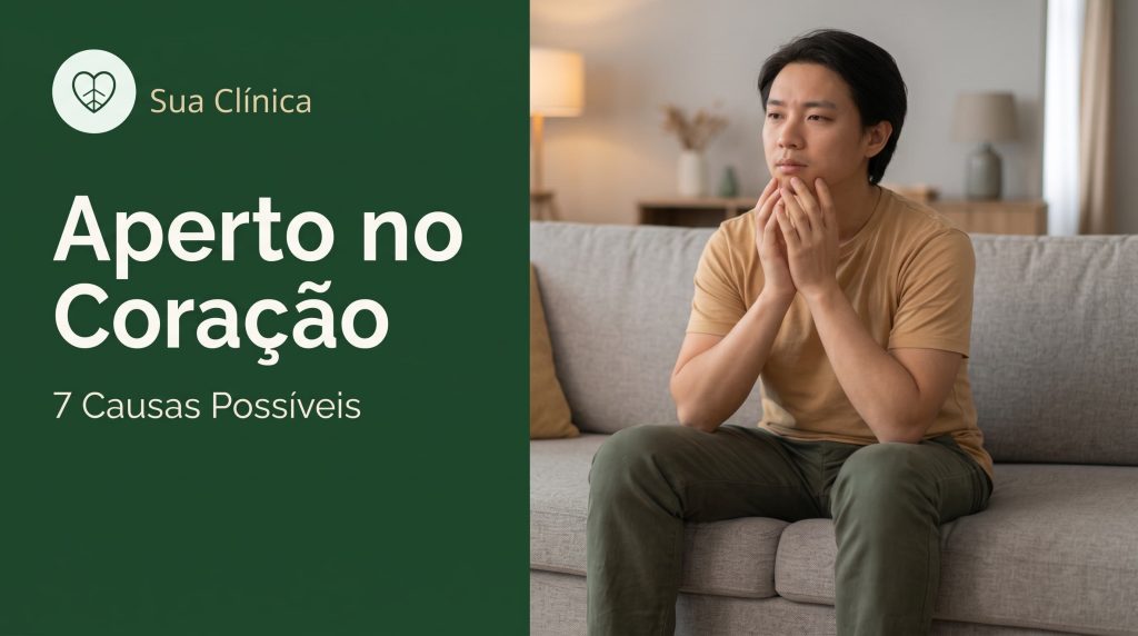 Aperto no Coração: 7 Causas Possíveis — imagem de capa do artigo da Sua Clínica com pessoa a sentir uma pressão no peito